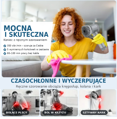 Elektryczna Szczotka Obrotowa do Czyszczenia 5w1 - Bezprzewodowa